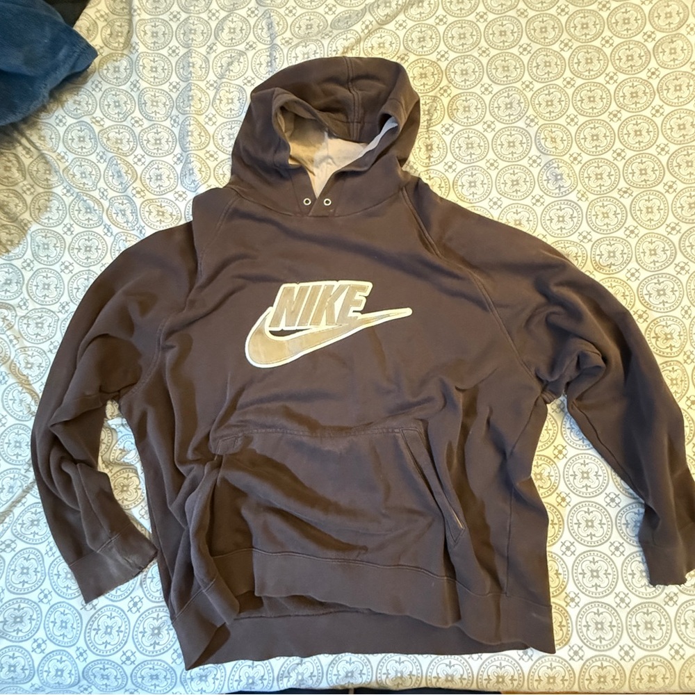 Vintage Brown Nike Hoodie Size XXL